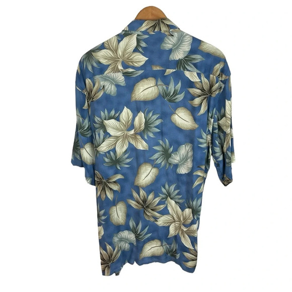BF1493 Men’s Pierre Cardin Vintage Hawaiian Rayon Beach Button Down Shirt L - Picture 4 of 5